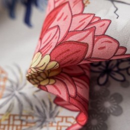 Nordic Style Curtain Made to Measure Curtain Floral Printed Cotton