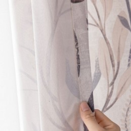 Nordic Style Curtain Made to Measure Curtain Cotton Plant Printed