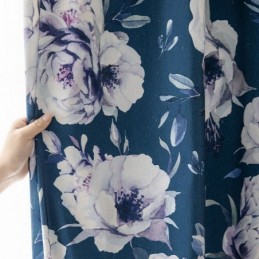 Floral Printed Curtain Made to Measure Curtain Nordic Style Cotton