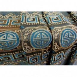 Semi Blackout Curtain Made to Measure Curtain Chinese Style Twill Velvet Embroidery For Living Room Bedroom