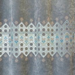 Blackout Curtain Made to Measure Curtain Geometric Embroidery Nordic Style For Living Room Bedroom