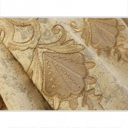 Chenille Semi Blackout Curtain Made to Measure Curtain European Flower Embroidery Living Room Bedroom