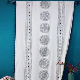 Printed Linen Curtain Made...