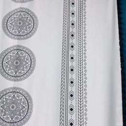 Printed Linen Curtain Made to Measure Curtain Nordic Style For Living Room And Bedroom