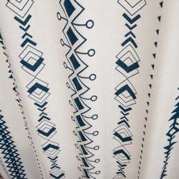 Geometric Printed Linen Curtain Made to Measure Curtain Nordic Style For Living Room Bedroom