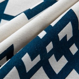 Geometric Printed Linen Curtain Made to Measure Curtain Nordic Style For Living Room Bedroom