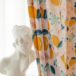 Cotton Curtain Made to Measure Curtain Fruit Printed Nordic