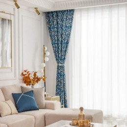 Curtain Made to Measure Curtain Rhombus Printed Nordic Style