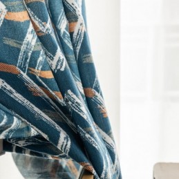 Curtain Made to Measure Curtain Rhombus Printed Nordic Style