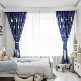 Cotton Curtain Made to Measure Curtain Kid's Style Polar Bear Printed