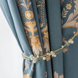 Cotton Curtain Made to Measure Curtain European Flower Printed Style