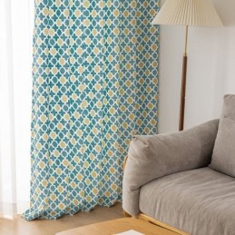 Curtain Made to Measure Curtain Geometric Printed Nordic Style