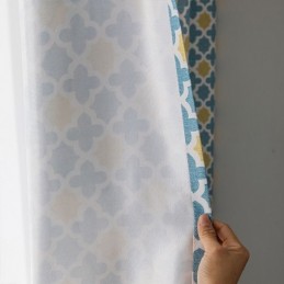 Curtain Made to Measure Curtain Geometric Printed Nordic Style