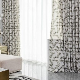 Cotton Curtain Made to Measure Curtain Leaf Printed Nordic