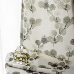 Cotton Curtain Made to Measure Curtain Leaf Printed Nordic