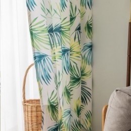 Curtain Made to Measure Curtain Leaf Printed Nordic Style