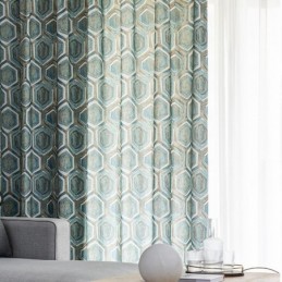 Nordic Blackout Curtains Geometric Printed For Living Room Bedroom