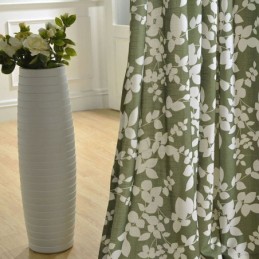Blackout Curtain Made to Measure Curtain Nordic Style Floral Print For Living Room Bedroom