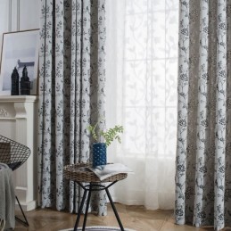 Linen Blackout Curtain Made...