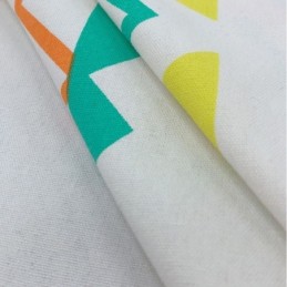 Linen Curtains Geometric Printed Nordic Style For Living Room Bedroom