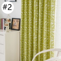 Cotton Blackout Curtain Made to Measure Curtain Vine Embroidered Nordic Style For Living Room Bedroom