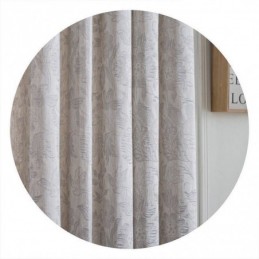 Nordic Blackout Curtain Made to Measure Curtain Linen Plant Jacquard For Living Room Bedroom