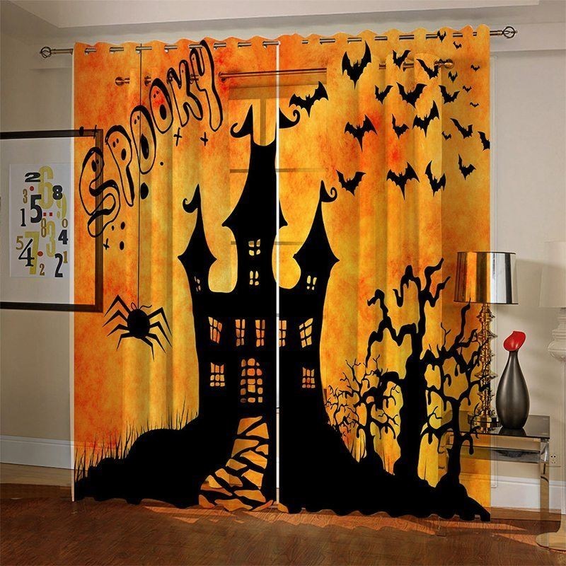 Curtains Halloween Digital Printing American Style