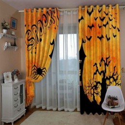 Curtains Halloween Digital Printing American Style