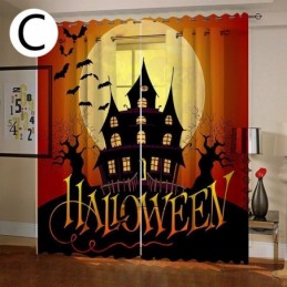 Curtains Halloween Digital Printing American Style