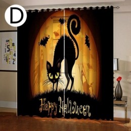 Curtains Halloween Digital Printing American Style