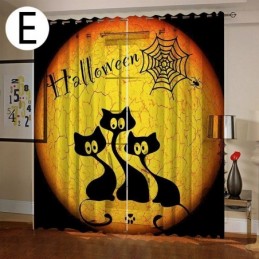 Curtains Halloween Digital Printing American Style