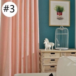 Cotton Blackout Curtain Made to Measure Curtain Nordic Style Embroidered For Living Room Bedroom