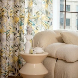 Cotton Curtains American Colorful Banana Leaf