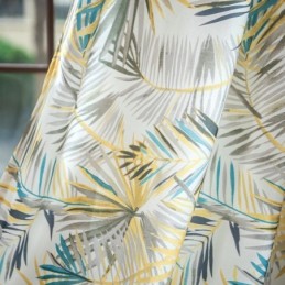 Cotton Curtains American Colorful Banana Leaf