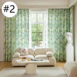 Cotton Curtains American Colorful Banana Leaf