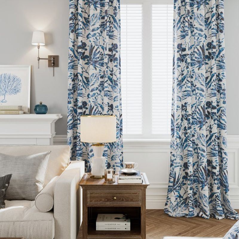 Plants Print Curtain Made to Measure Curtain Blackout Curtains For Living Room Bedroom