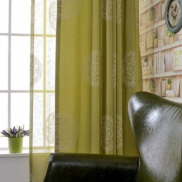 Cotton Embroidered Curtain Made to Measure Curtain Nordic Blackout For Living Room Bedroom