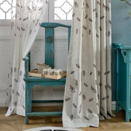 Nordic Blackout Curtain Made to Measure Curtain Fishbone Jacquard For Living Room Bedroom