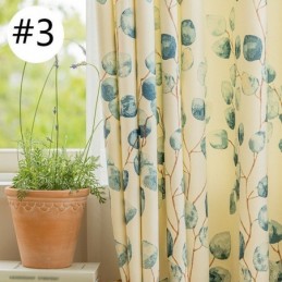 Chevron Curtains American Style Leaf Printed
