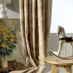 Cotton Linen Blackout Curtain Made to Measure Curtain Nordic Floral Embroidered For Living Room Bedroom