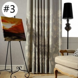 Cotton Linen Blackout Curtain Made to Measure Curtain Nordic Floral Embroidered For Living Room Bedroom