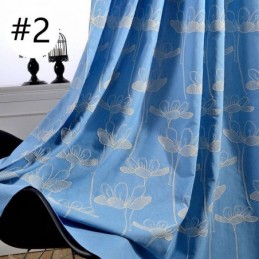 Nordic Blackout Curtain Made to Measure Curtain Plant Embroidered For Living Room Bedroom