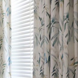 Modern Printed Curtian Plants Pattern Blackout Curtain Made to Measure Curtain For Living Room