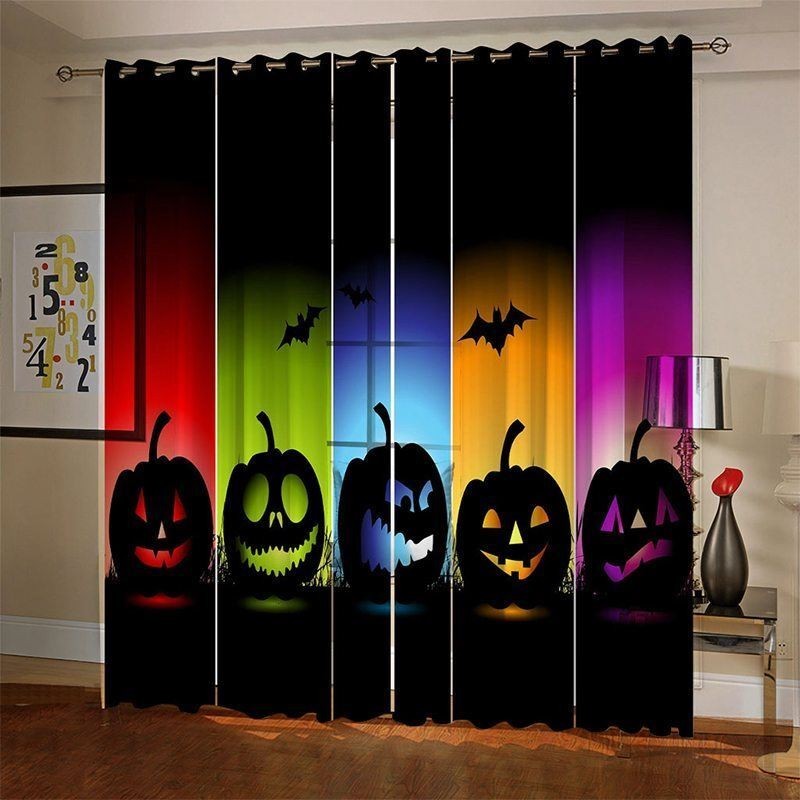Curtains Pumpkin Digital Printing American Style