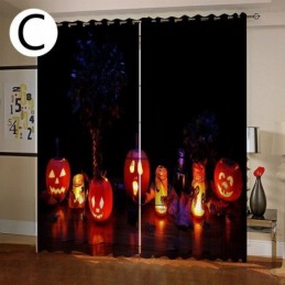 Curtains Pumpkin Digital Printing American Style