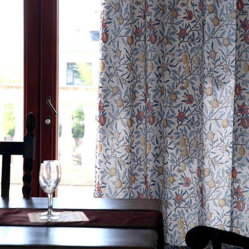 Plant Print Curtain Made to Measure Curtain Minimalist Blackout For Living Room Bedroom