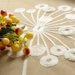 Cotton Blackout Curtain Made to Measure Curtain Nordic Dandelion Embroidered For Living Room Bedroom