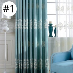 Cotton Blackout Curtain Made to Measure Curtain Nordic Dandelion Embroidered For Living Room Bedroom