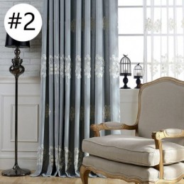 Cotton Blackout Curtain Made to Measure Curtain Nordic Dandelion Embroidered For Living Room Bedroom