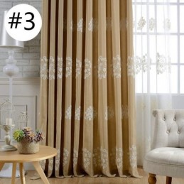 Cotton Blackout Curtain Made to Measure Curtain Nordic Dandelion Embroidered For Living Room Bedroom